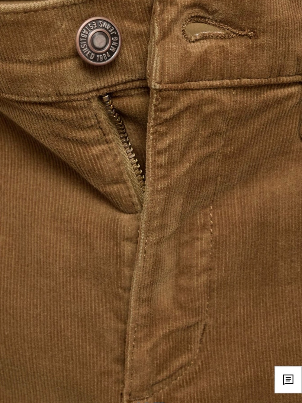 Mango flared cropped corduroy Jeans - Picture 5 of 5